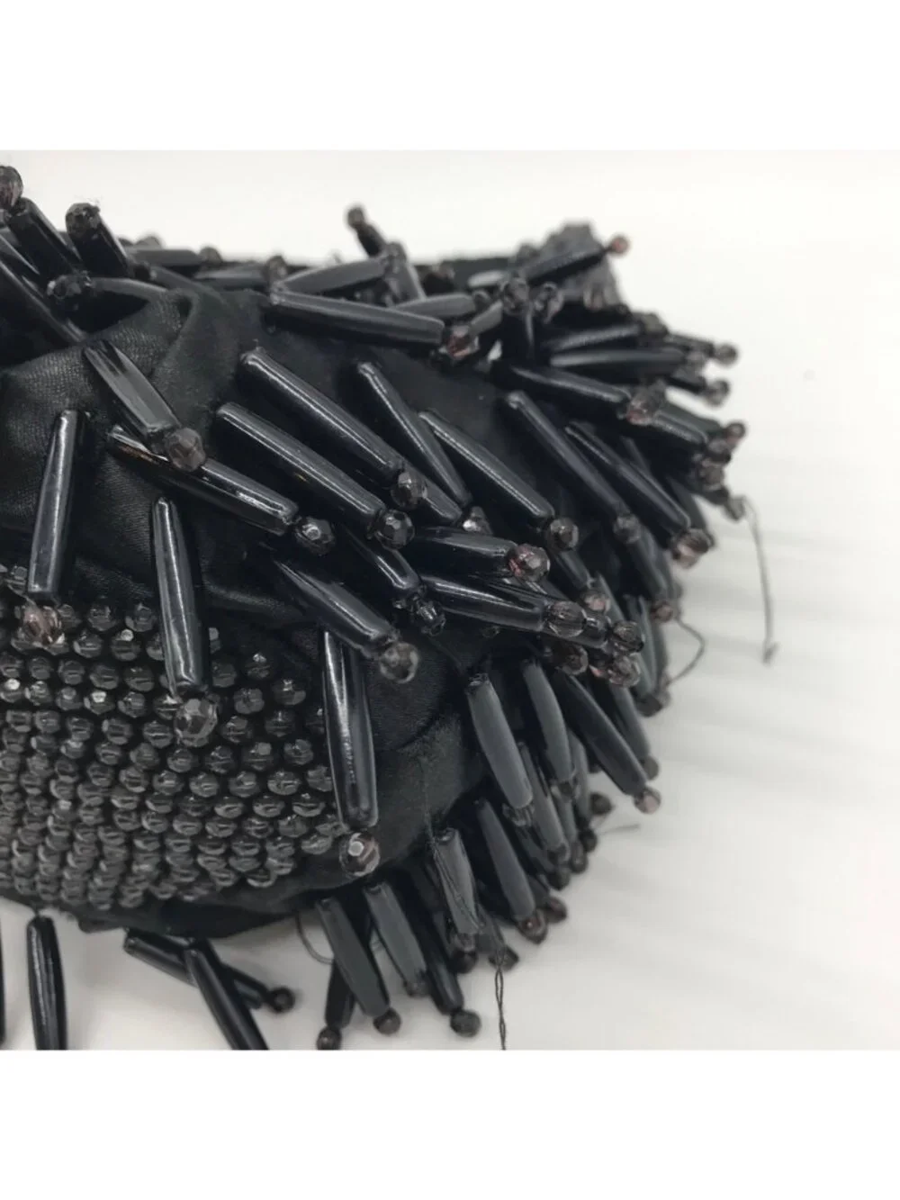 Unbranded Black Beaded Fringe Handbag - Picture 9 of 10